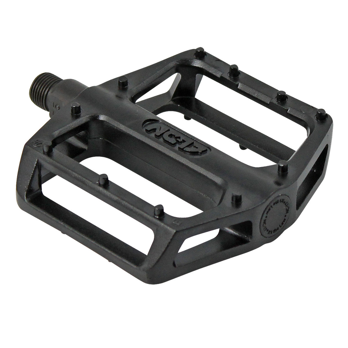 NC-17 Plattformpedal STD Zero Pro, Alu, molded Pins, Kugellager schwarz