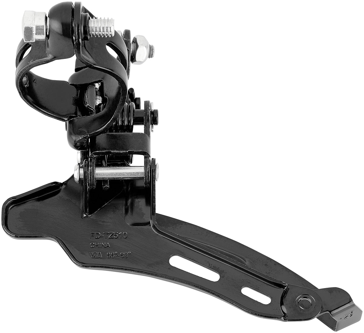 Shimano Tourney TZ FD-TZ510 Umwerfer 3x6/7-fach Down Swing Schelle hoch schwarz