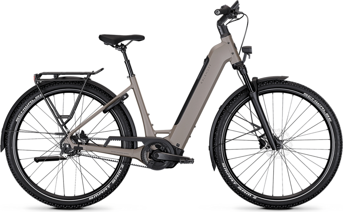 Kalkhoff ENTICE 3 EXCITE BELT Wave 600 moonstonegrey matt (2027)