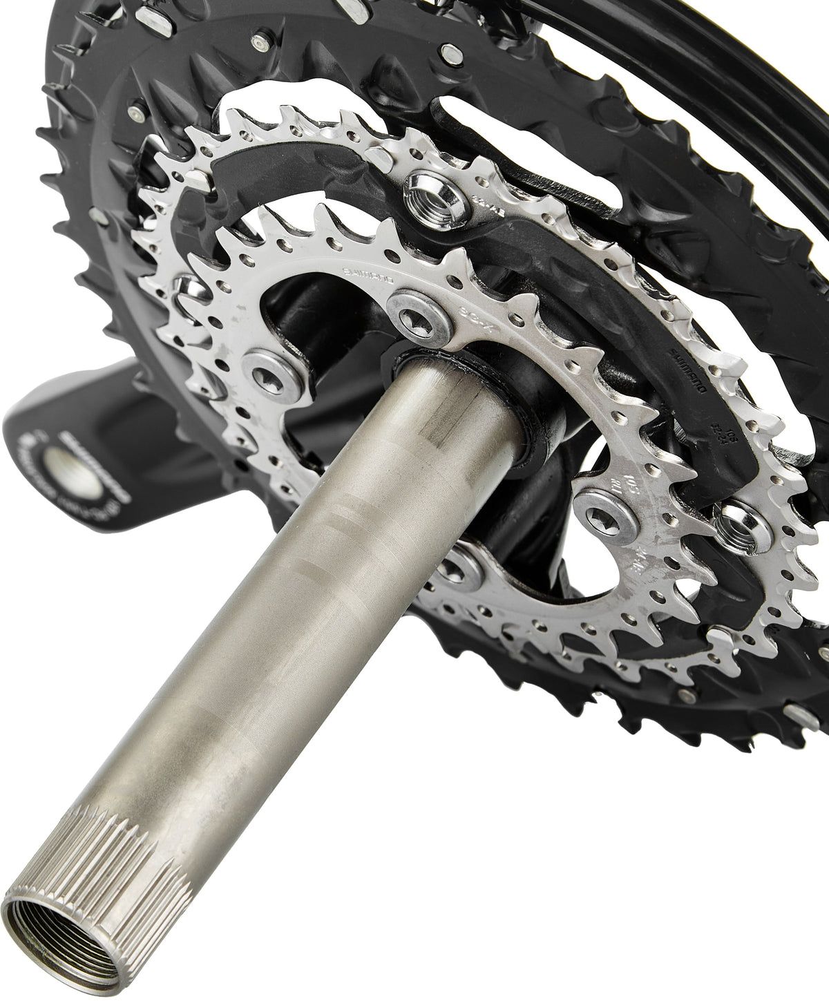 Shimano Trekking FC-T551 Kurbelgarnitur 3x10 44/32/24 Zähne inklusive SM-BB52 schwarz