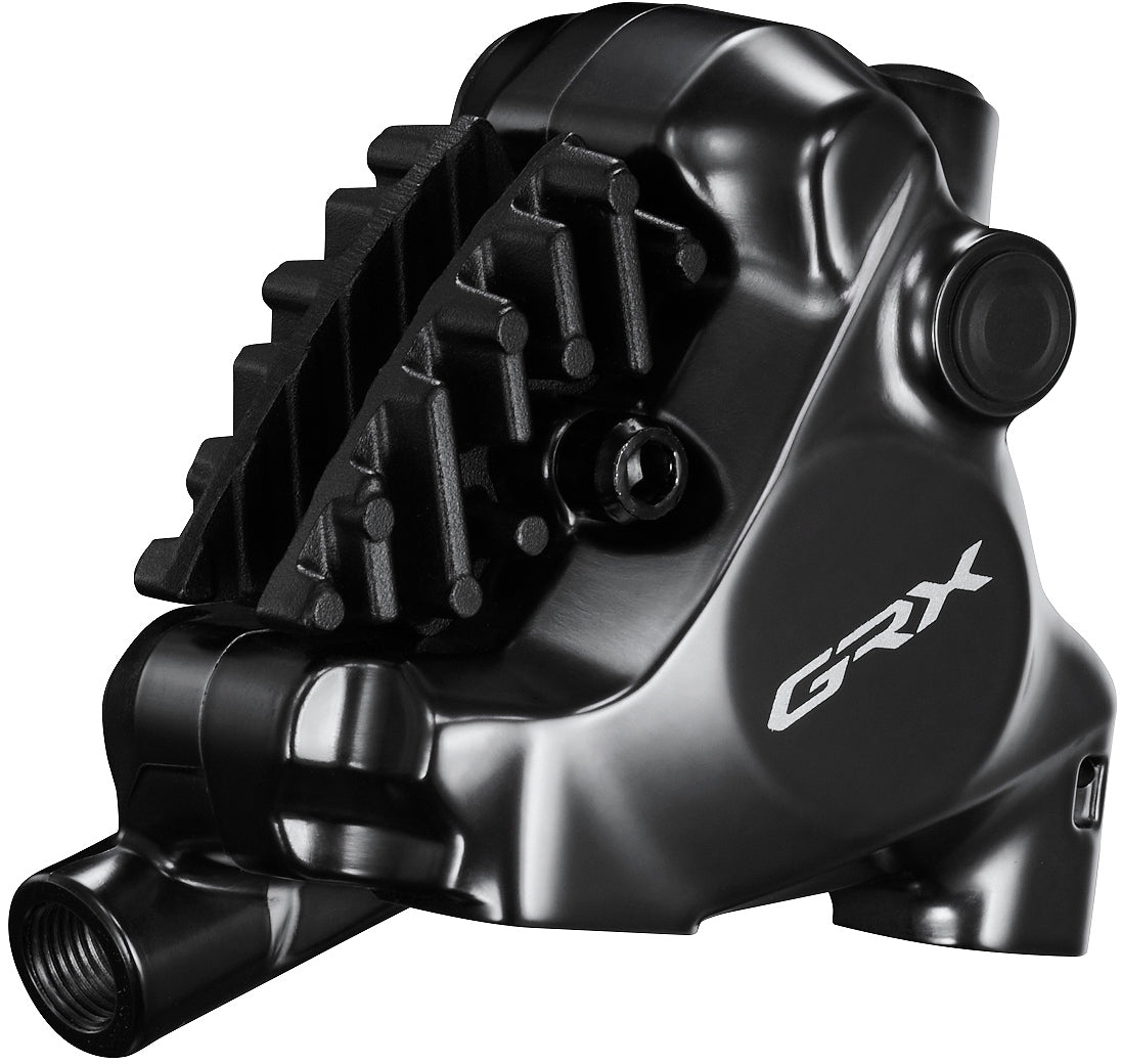Shimano GRX ST-RX820/BR-RX820 Scheibenbremsset Hinten Flat Mount 12-fach grau/schwarz