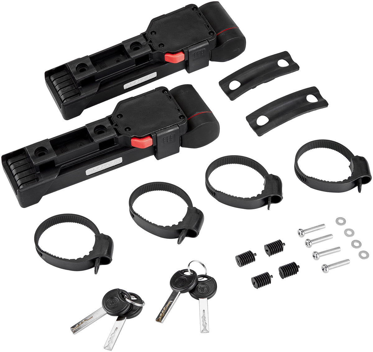 Trelock FS 480 COPS Faltschloss Doppel Set inkl. ZF 480 X-PRESS Halterung schwarz
