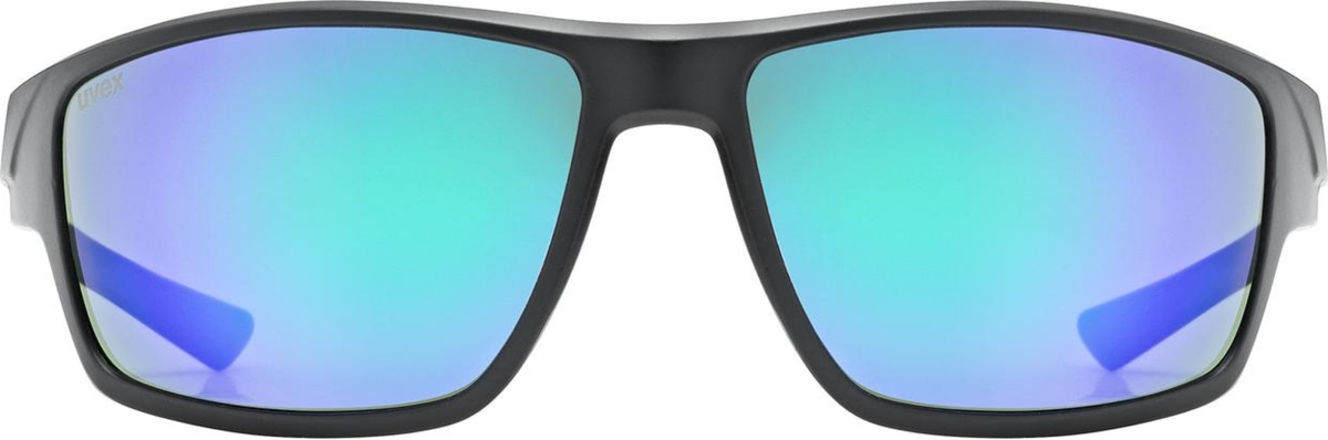 uvex Sportstyle 230 Radbrille Black Mat / Mirror Green