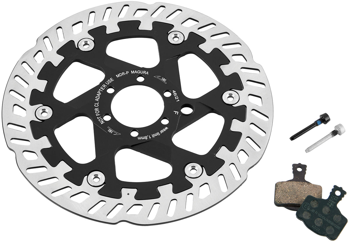 Magura MT eSTOP Optimiertes Kit mit 7.S MDR-P 6-Loch Ø180mm Bremsscheibe und Bremsbeläge