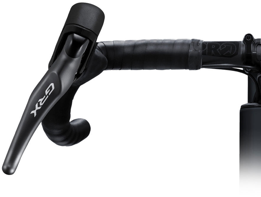 Shimano GRX ST-RX820/BR-RX820 Scheibenbremsset Hinten Flat Mount 12-fach grau/schwarz