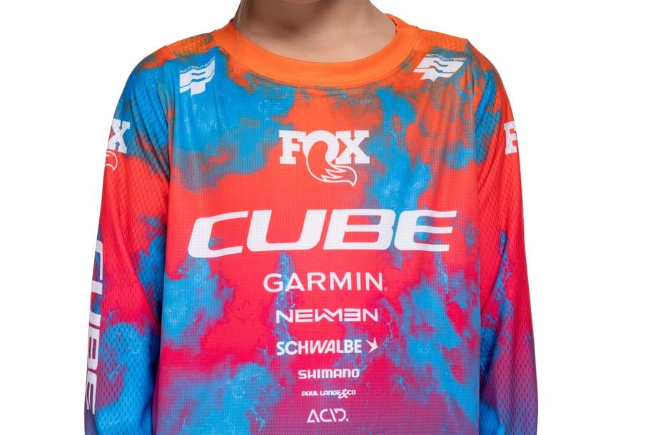 Cube MTB Trikot ROOKIE X Actionteam langarm black´n´blue