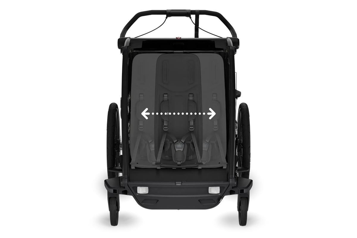 Thule Chariot Sport 2 Double Kinderanhänger schwarz
