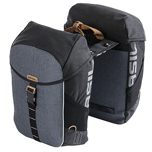 Basil Doppeltasche MILES MIK 2.0 34 Liter schwarz/grau