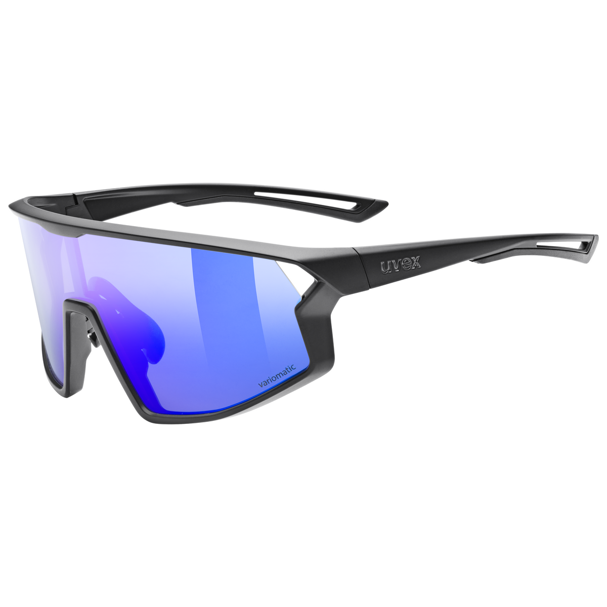 uvex Skyryse black matt/mirror blue