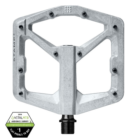 Crankbrothers Stamp 2 Large Plattform-Pedal  raw silver