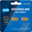 KMC 11R Ti-N Missing Link Kettenverschlussglied 2-Set Shimano/SRAM/KMC 11-fach gold