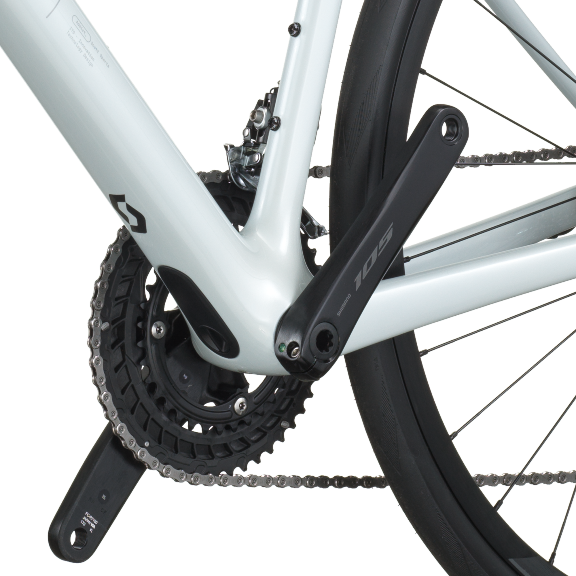 Scott Addict 50 cumulus white (2026)