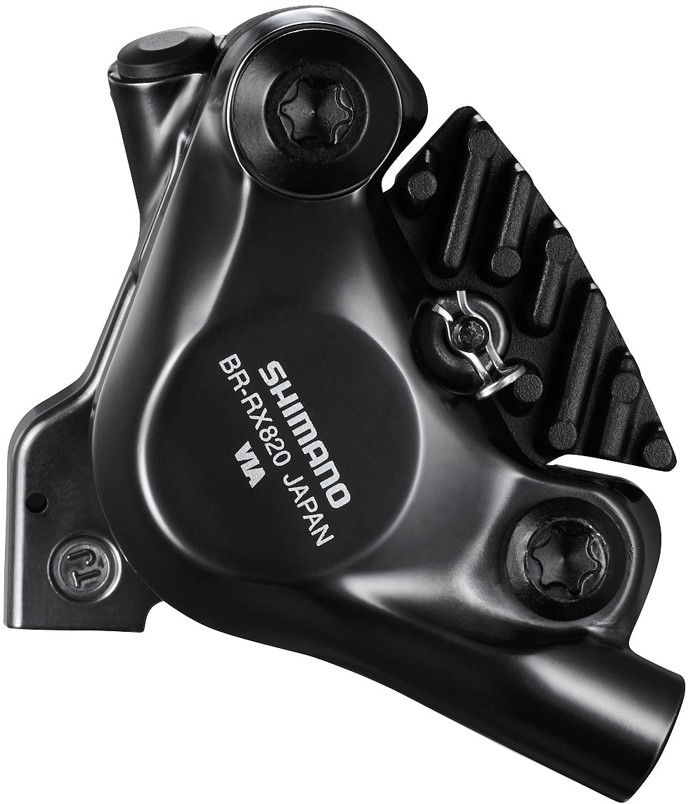 Shimano GRX ST-RX820-LA/BR-RX820 Scheibenbremsset Vorne Flat Mount für Vario-Sattelstütze grau/schwarz