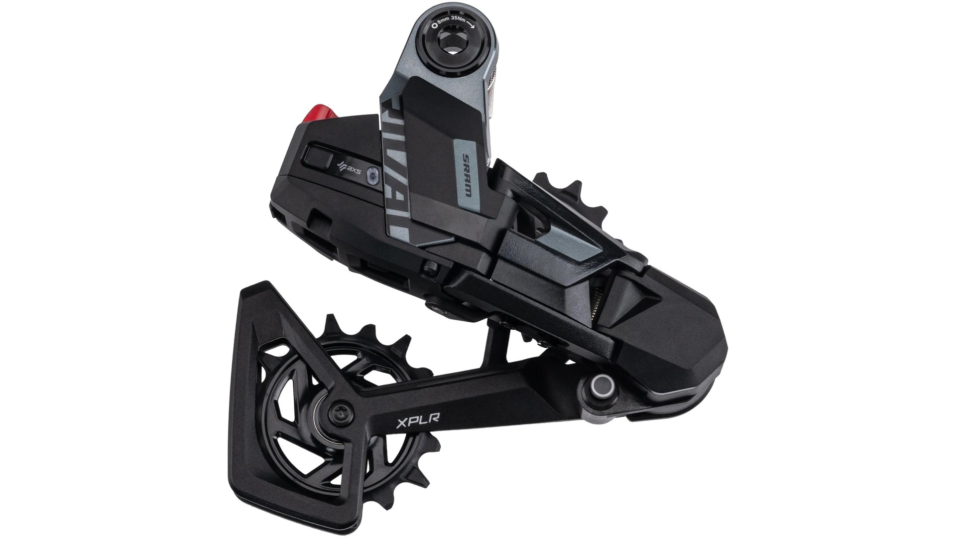 SRAM Rival AXS XPLR E1 Schaltwerk Anlöt ohne Batterie 13-fach, max 46T schwarz/grau