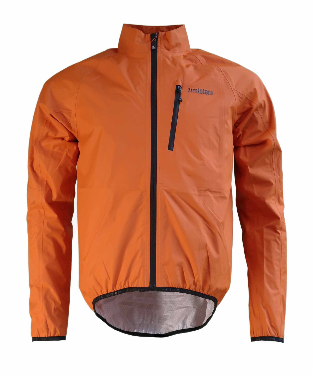 Zimtstern Boltz Packable Rain Jacket Men Burnt Orange