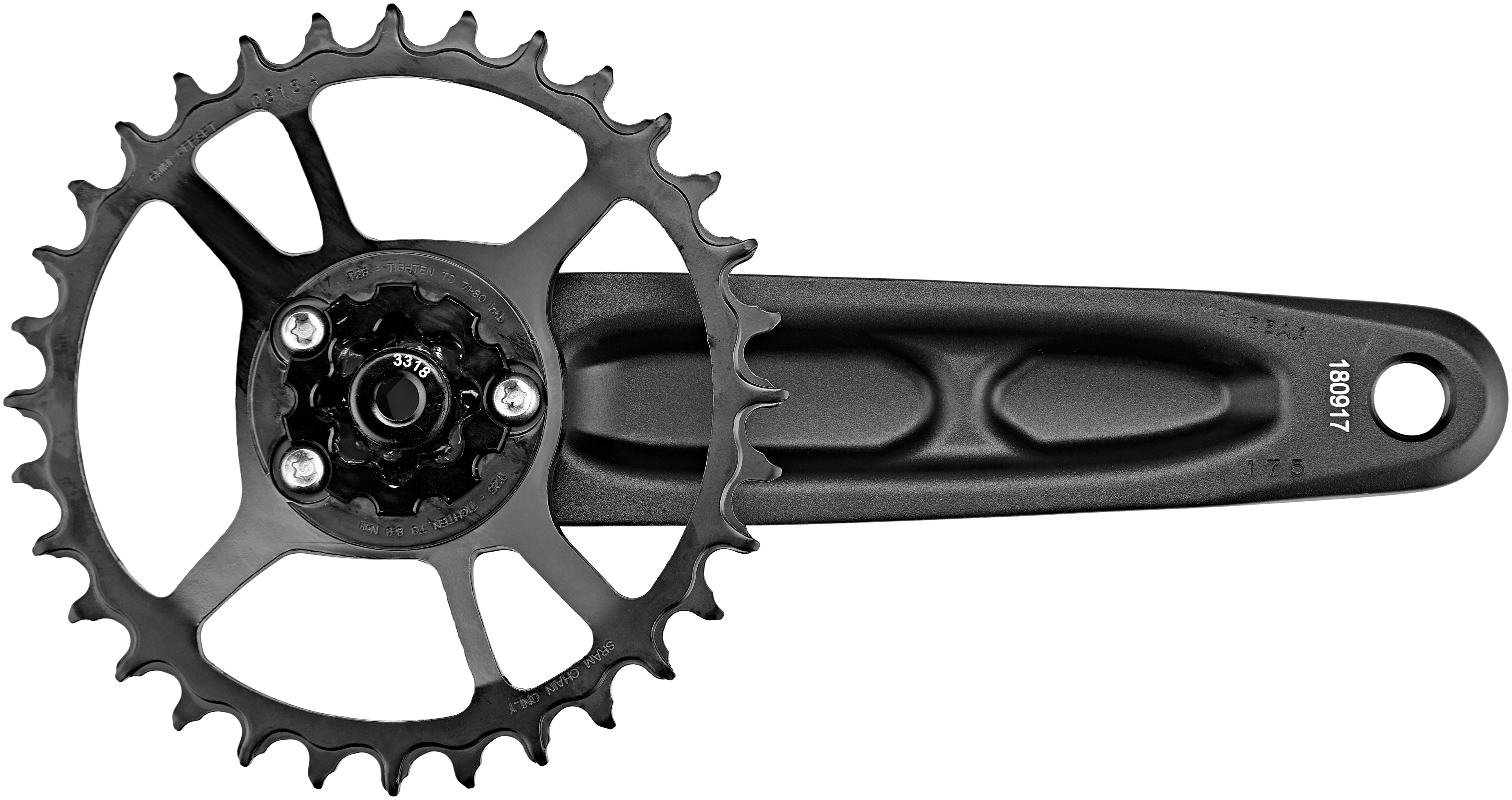 SRAM NX Eagle Boost 148 DUB Kurbel DM X-SYNC 32 Zähne 12-fach schwarz