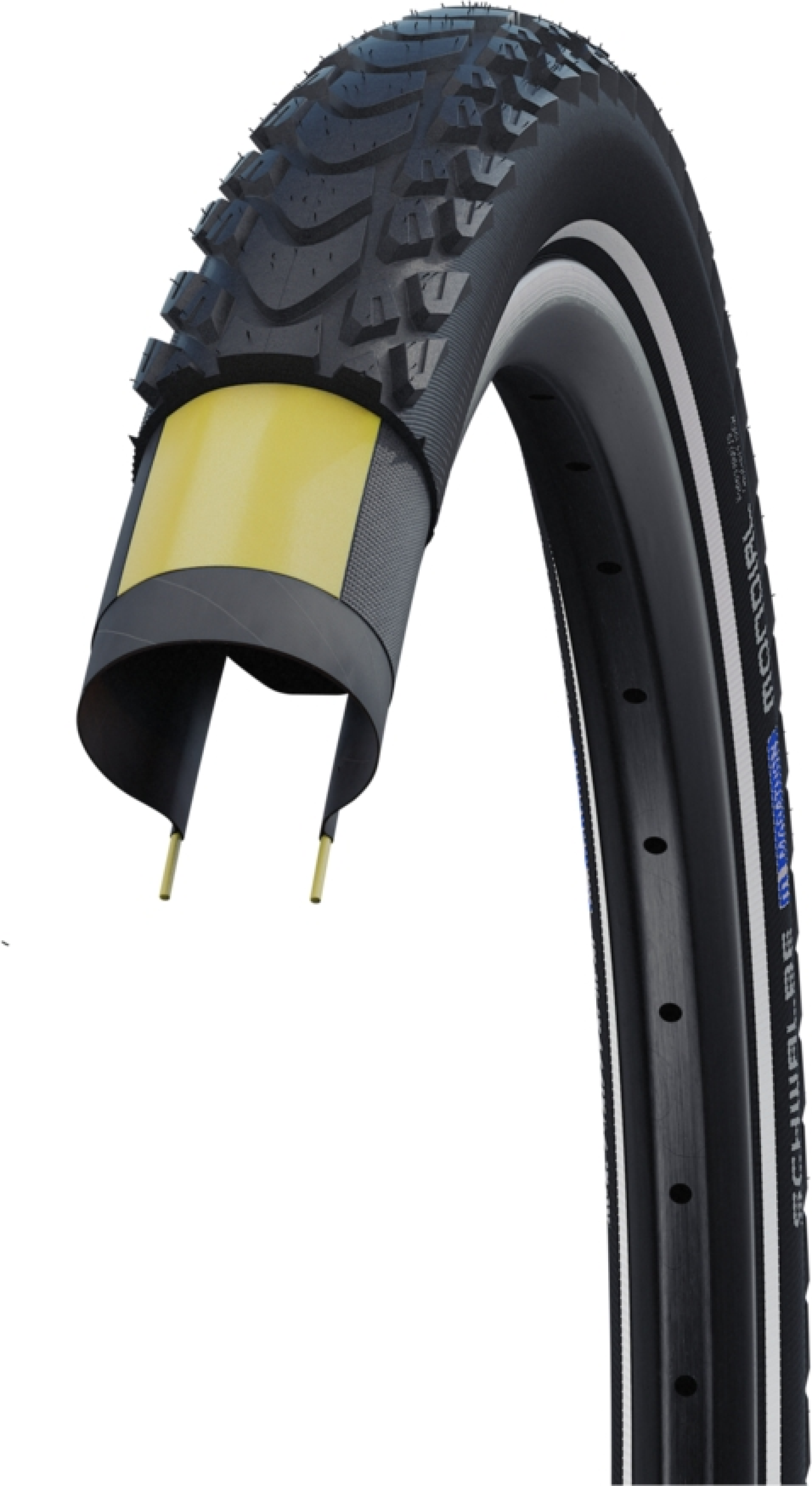 Schwalbe Marathon Mondial | Evolution Line | DD, V-Guard Black+Reflex