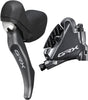 Shimano GRX ST-RX810/BR-RX810 Scheibenbremsset Vorne Flat Mount 2-fach grau/schwarz