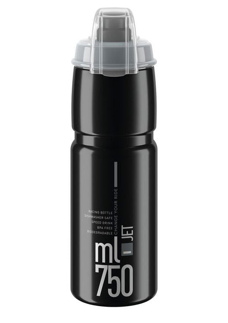 Elite Jet Plus Drinking Bottle 750ml black/grey logo