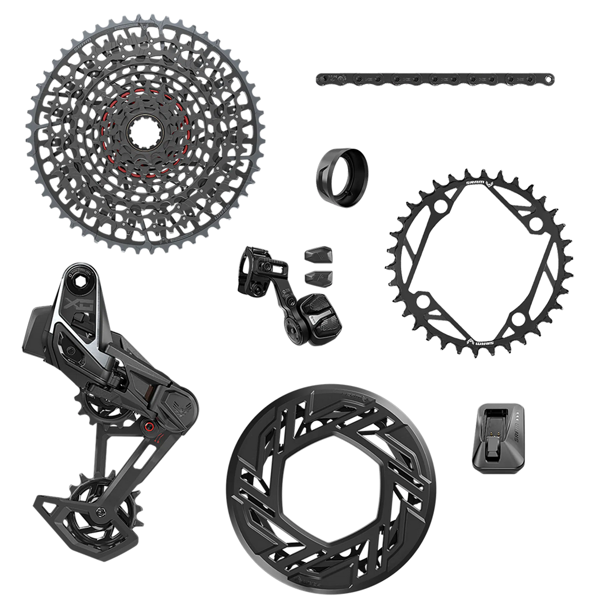 SRAM XO AXS Eagle Transmission EMTB 104BCD 36Z XS-1295 10-52Z ohne Kurbel