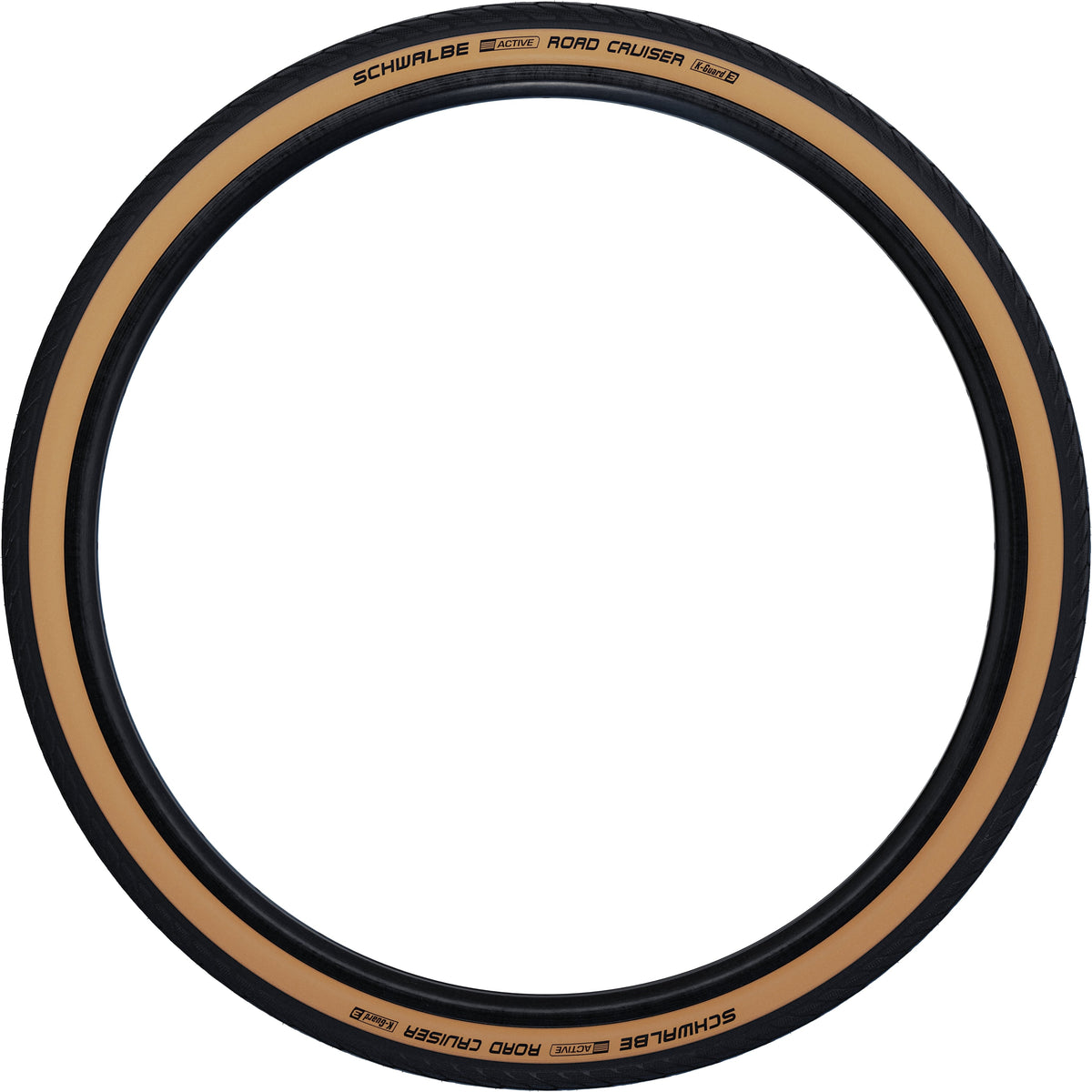Schwalbe Road Cruiser Active Drahtreifen 27x1 1/4" KvlrGuard Green Compound beige/schwarz