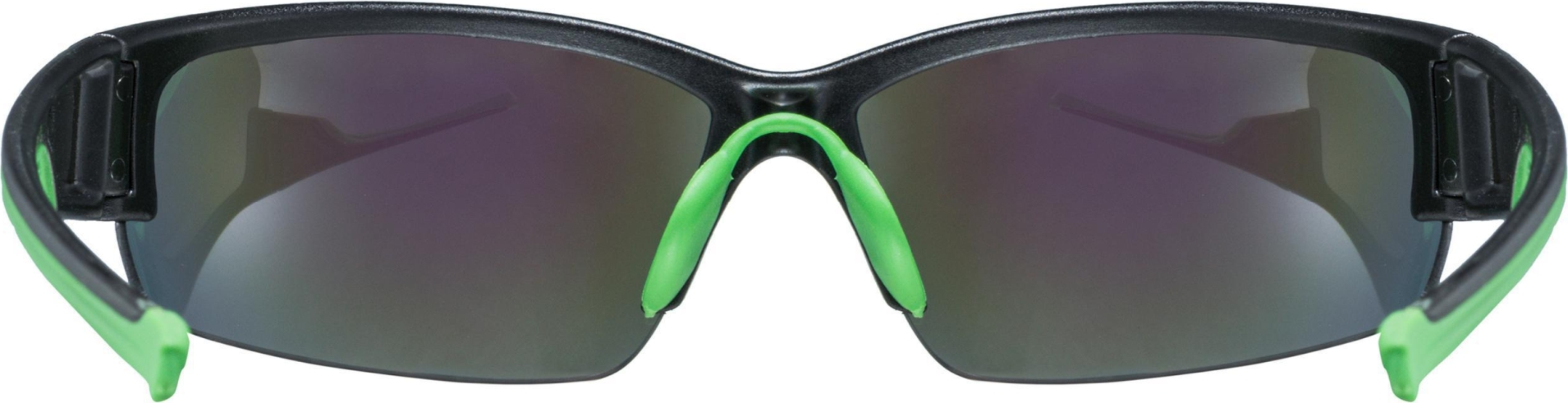 uvex Sportstyle 215 Radbrille Black Mat Green / Mirror Green