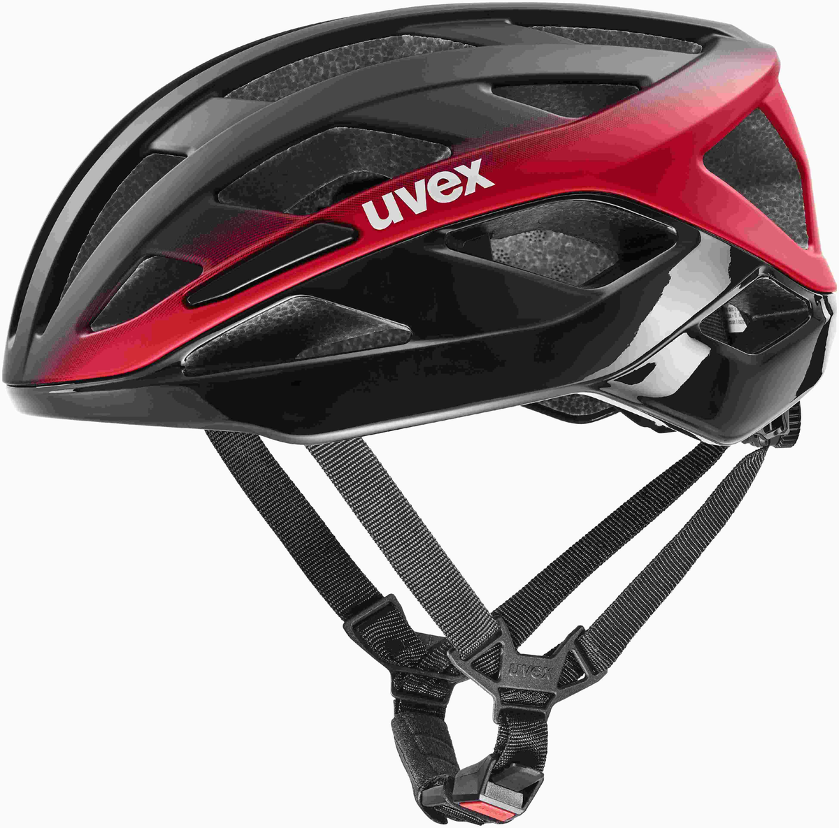 uvex I-Volute Rennrad-Helm black-red matt