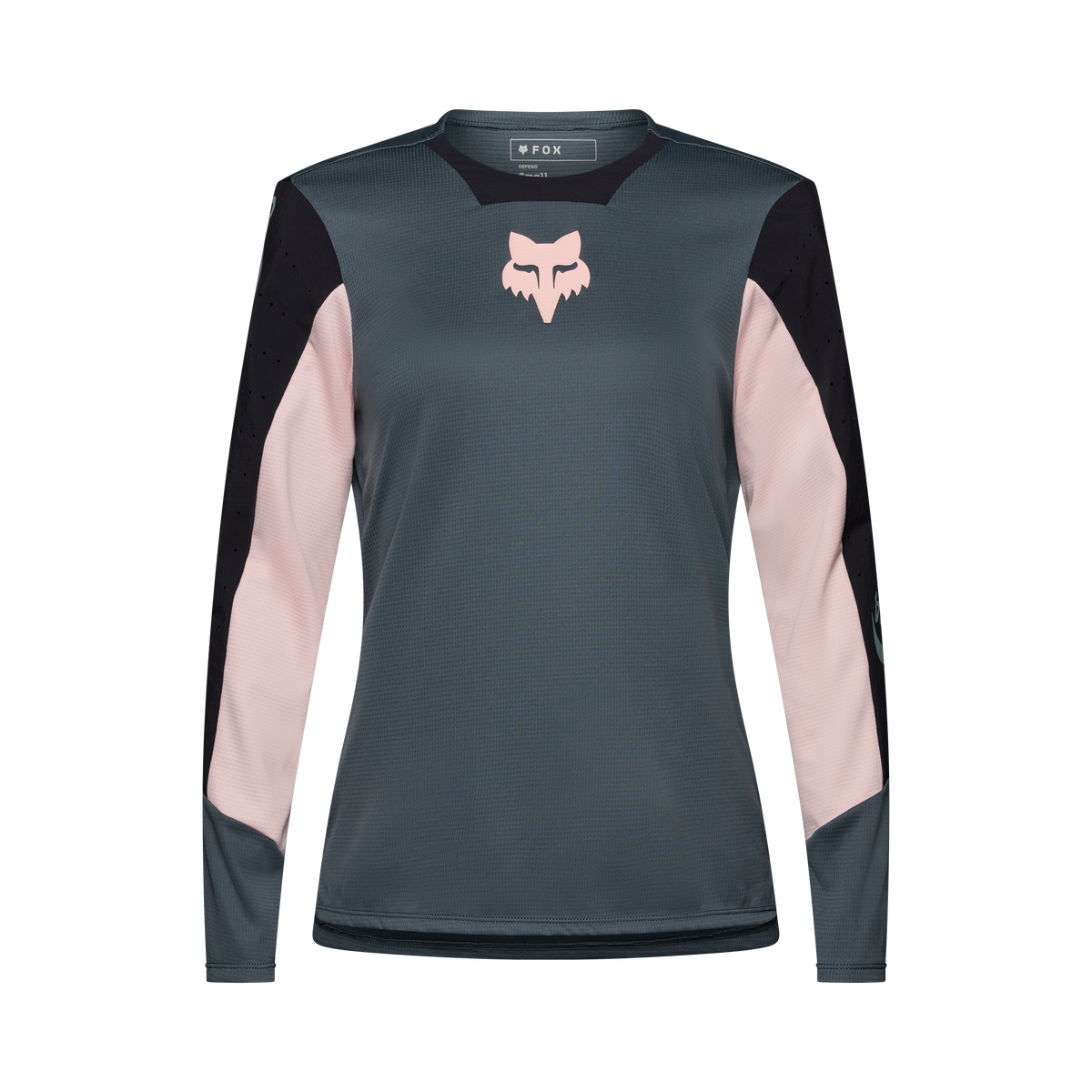 Fox W Defend LS Jersey Creation Deep Cobalt
