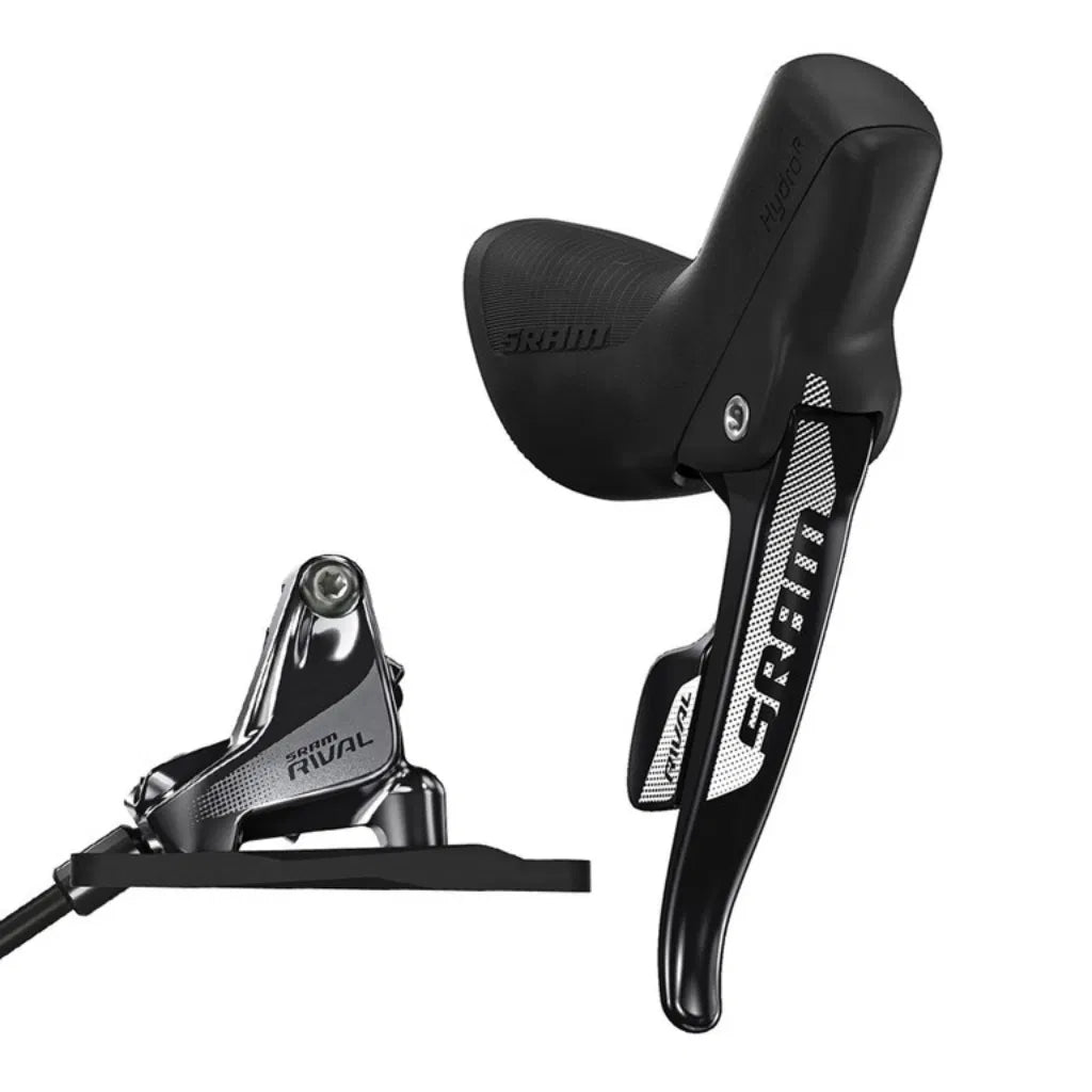 SRAM Rival 22 Hydraulische Scheibenbremse Hinten mit 11-fach Schalthebel Flat Mount schwarz