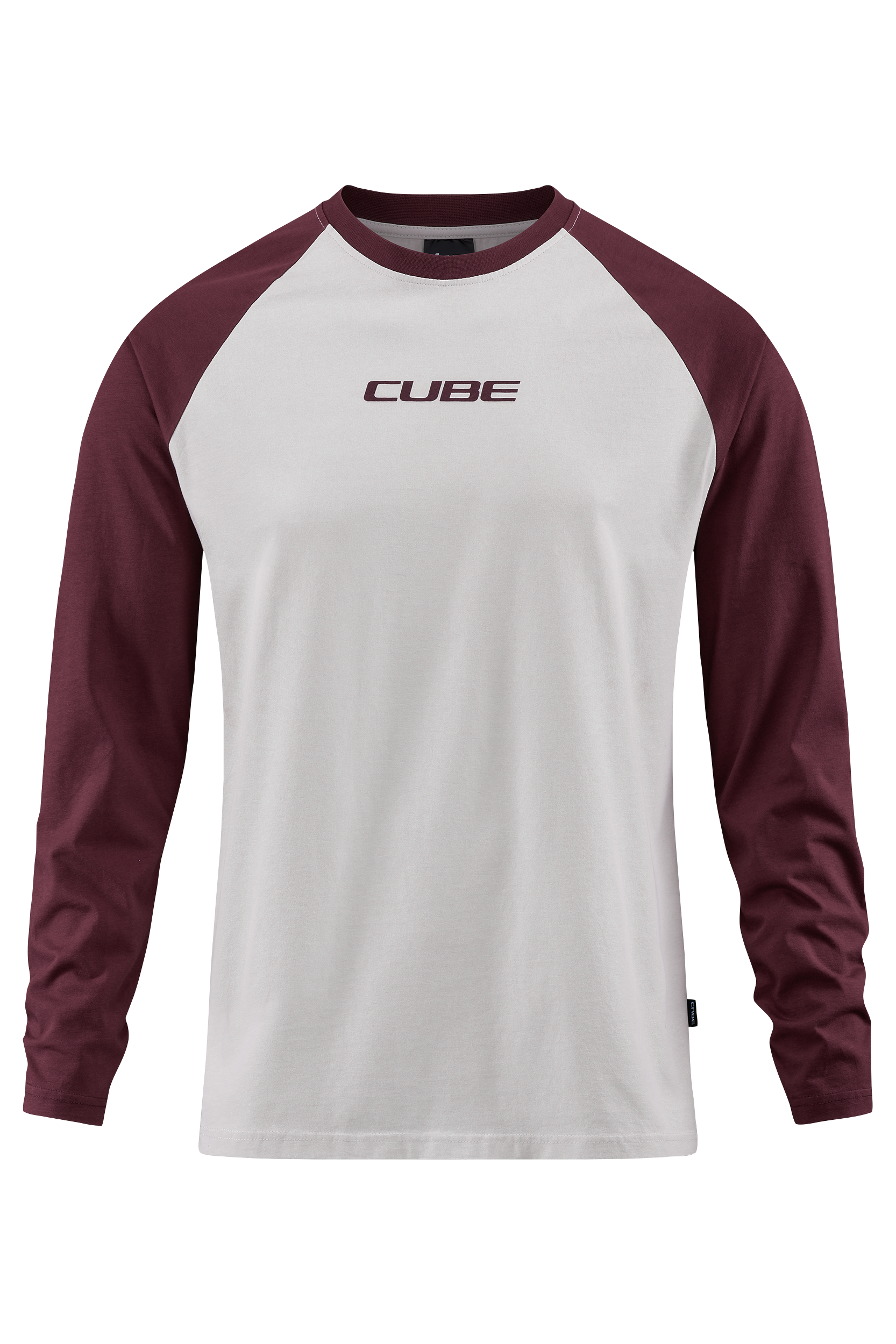 CUBE Organic Longsleeve red´n´beige