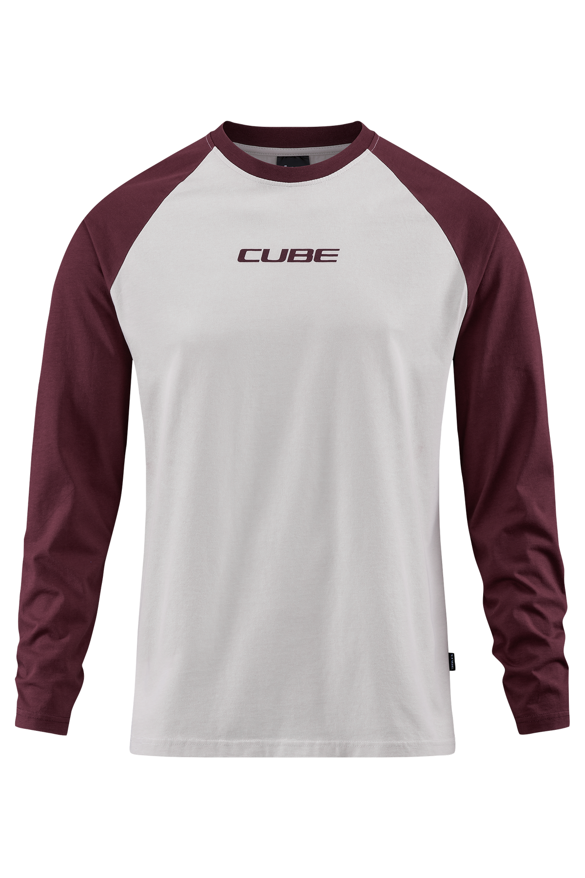 CUBE Organic Longsleeve red´n´beige