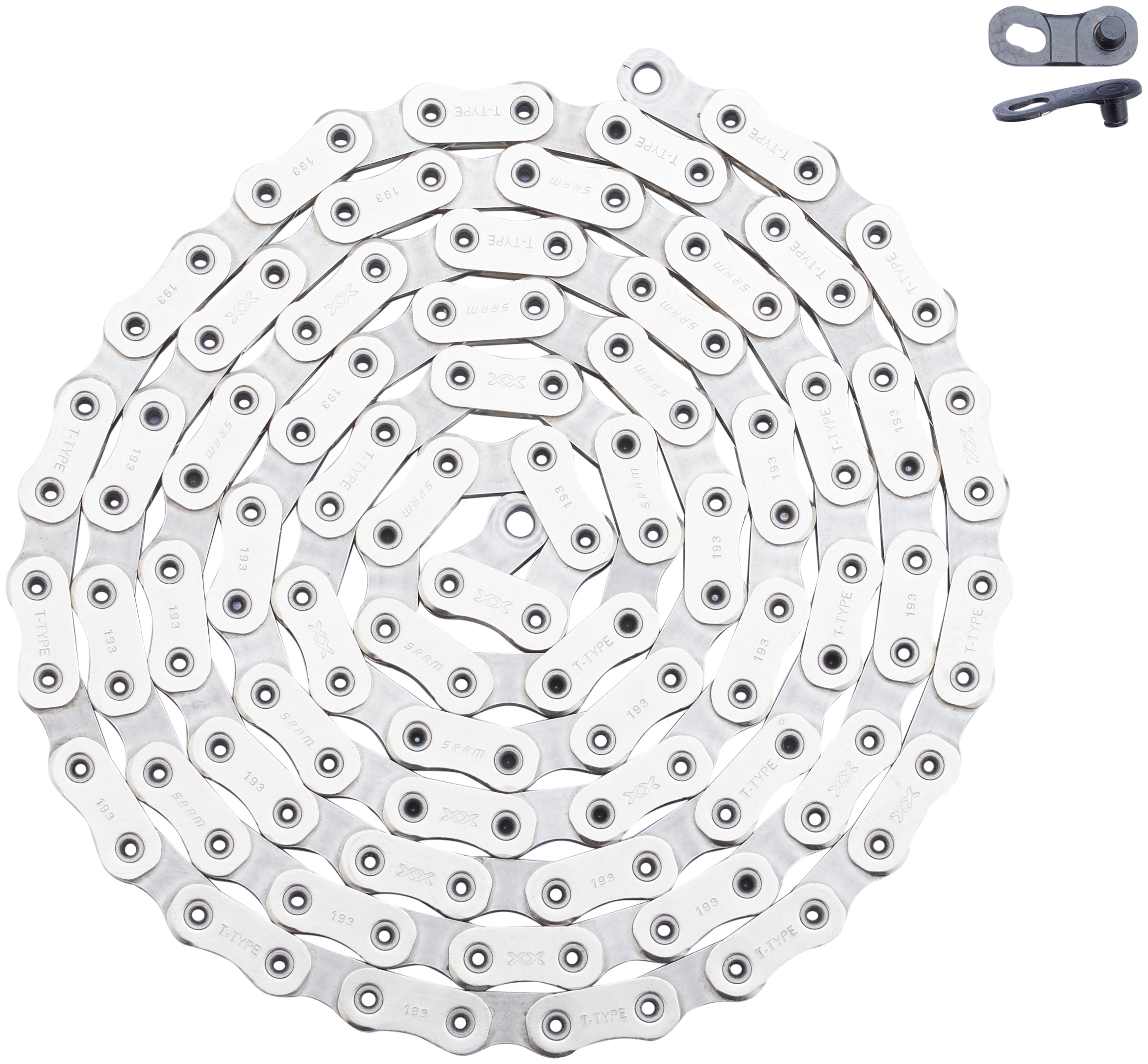 SRAM XX Eagle T-Type Kette 12-fach 126 Kettenglieder inkl. PowerLock silber