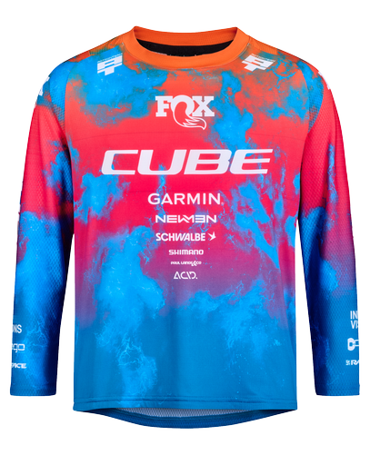 Cube MTB Trikot ROOKIE X Actionteam langarm black´n´blue