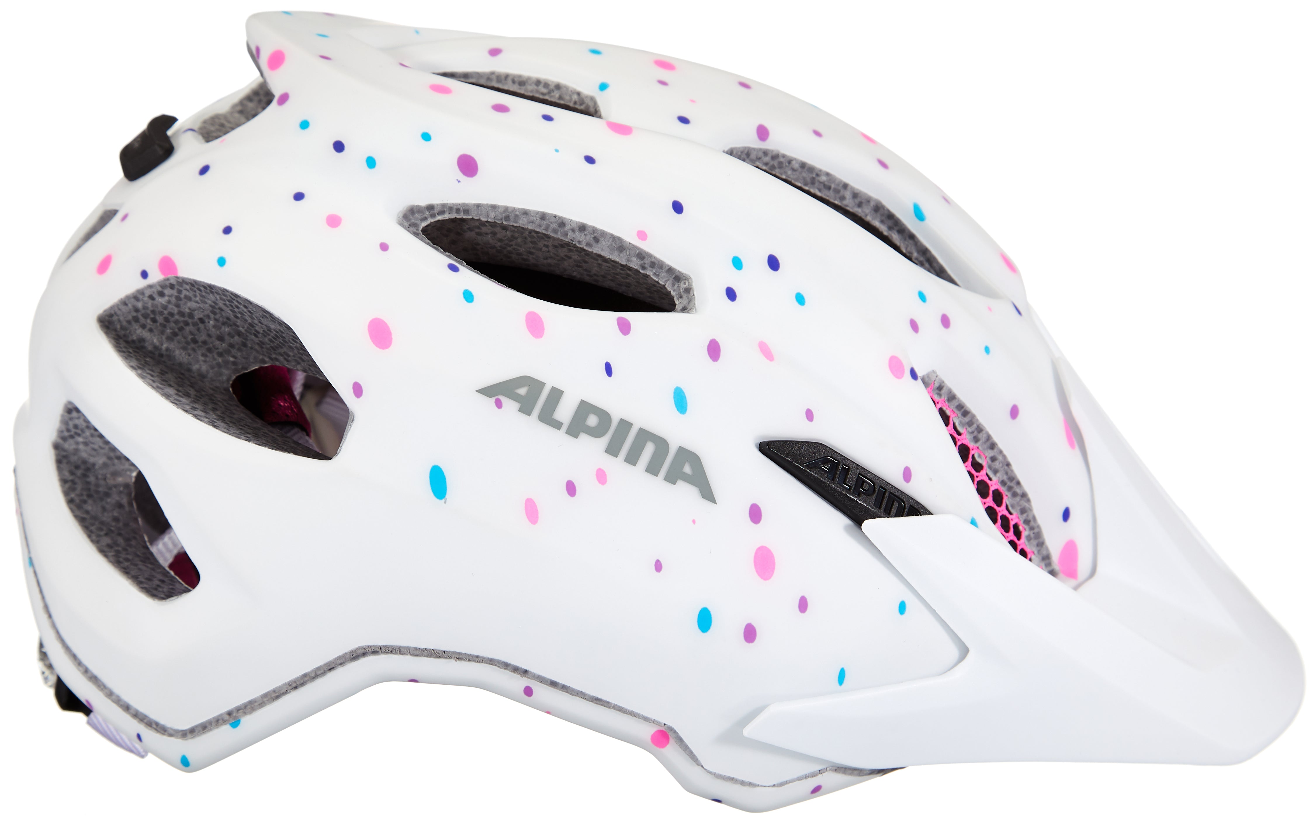 Alpina Carapax Helm Jugend weiß/bunt