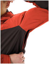 VAUDE Men's Moab Rain Jacket glowing red/black
