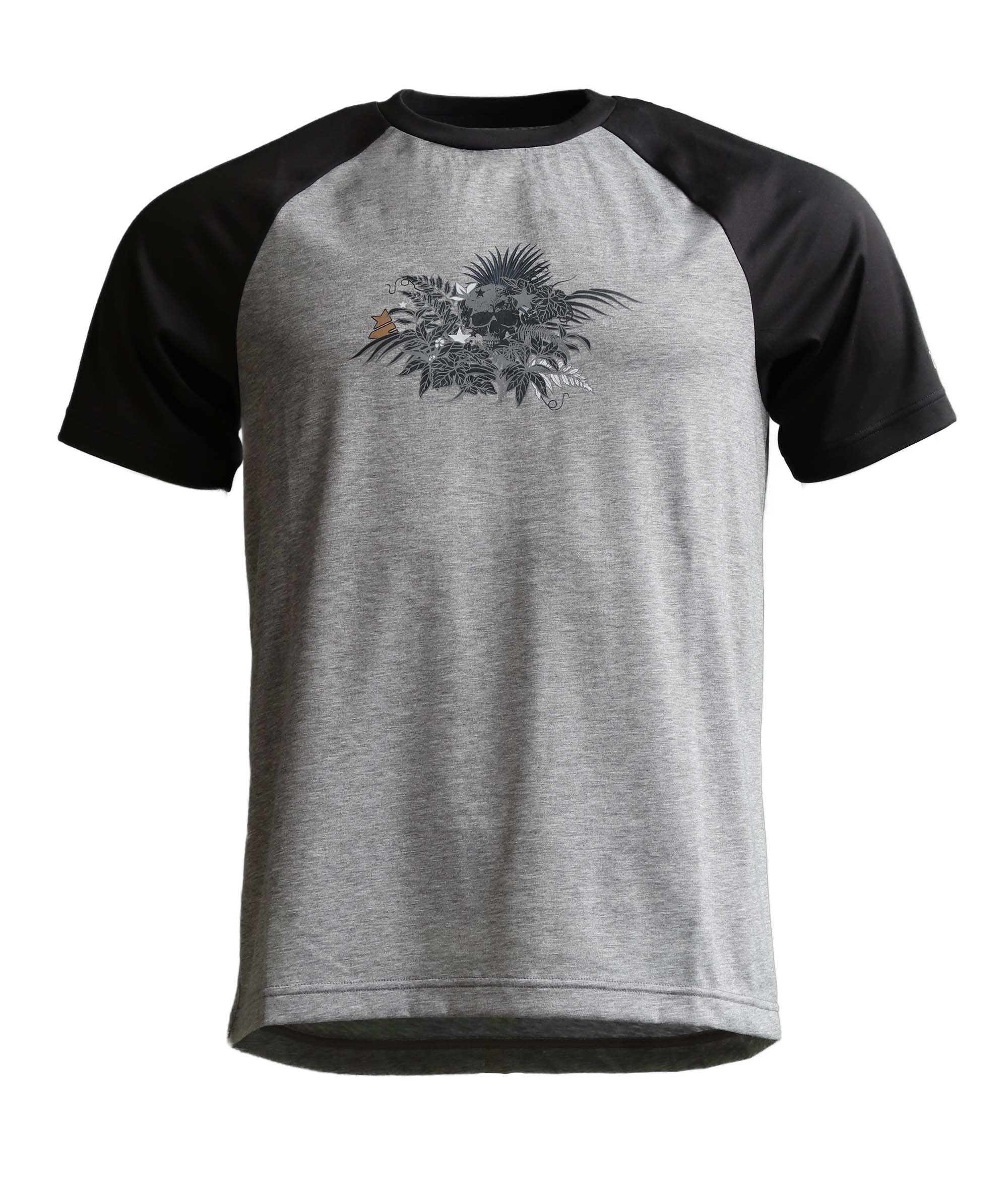 Zimtstern Riderz MTB Tee SS Men Gun Metal Melange/Pirate Black