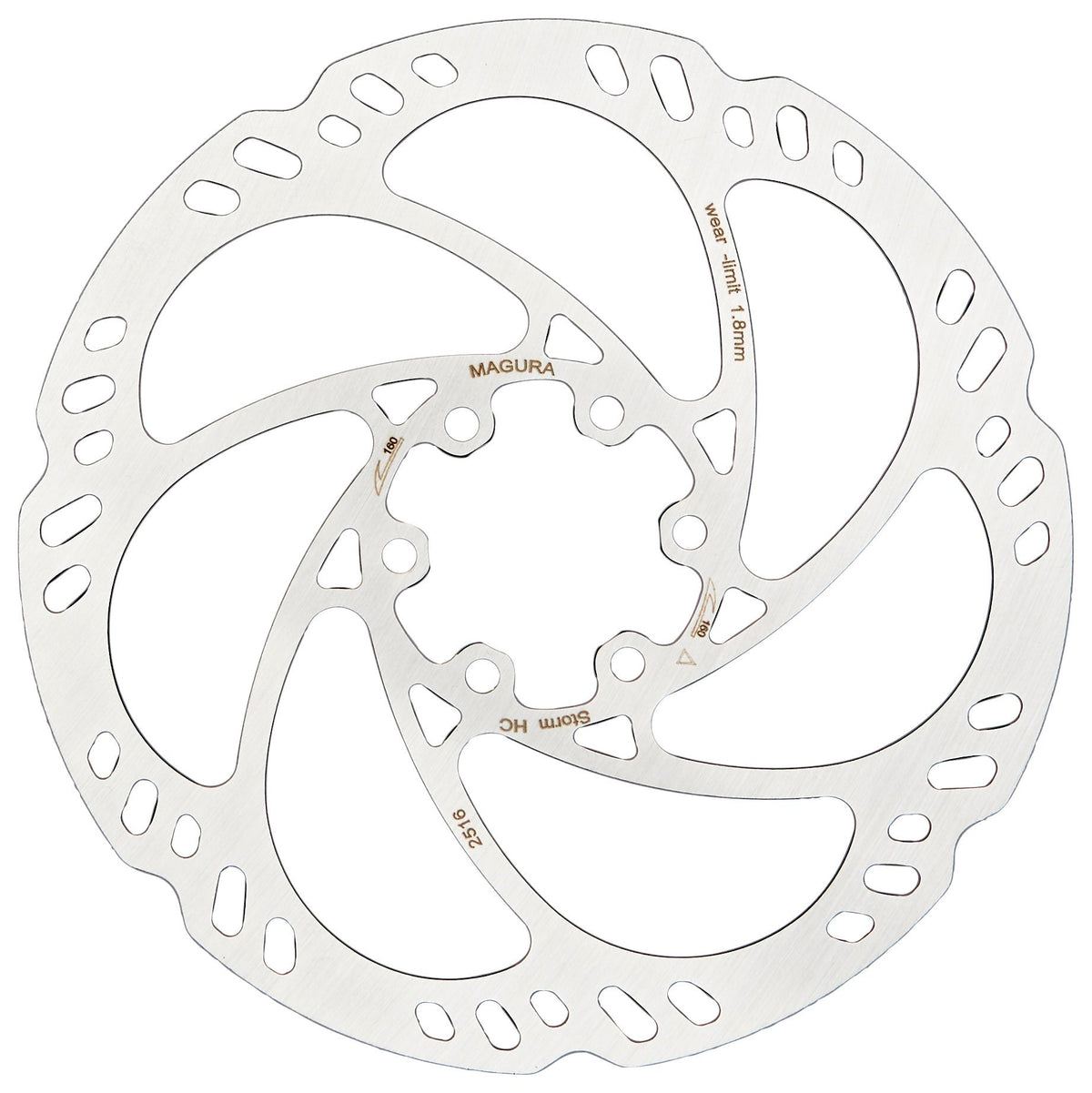 Magura Storm HC Bremsscheibe 6-Loch silber