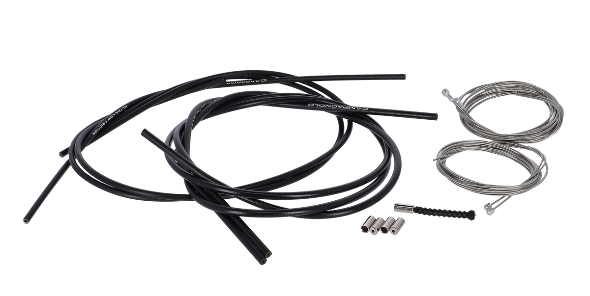 Campagnolo Ultra-Shift/Ergopower Kabelzug-Set für Bremse und Schaltung schwarz/silber
