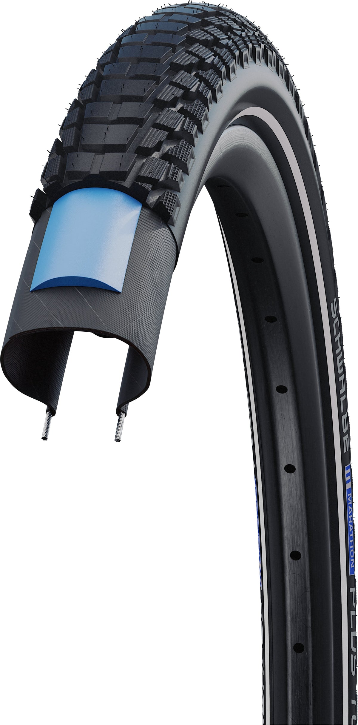 Schwalbe Marathon Plus Tour Drahtreifen 28x2.00" Performance E-50 Addix.E Reflex