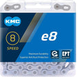 KMC E8 EPT Kette 6/7/8-fach 122 Glieder E-25  silber