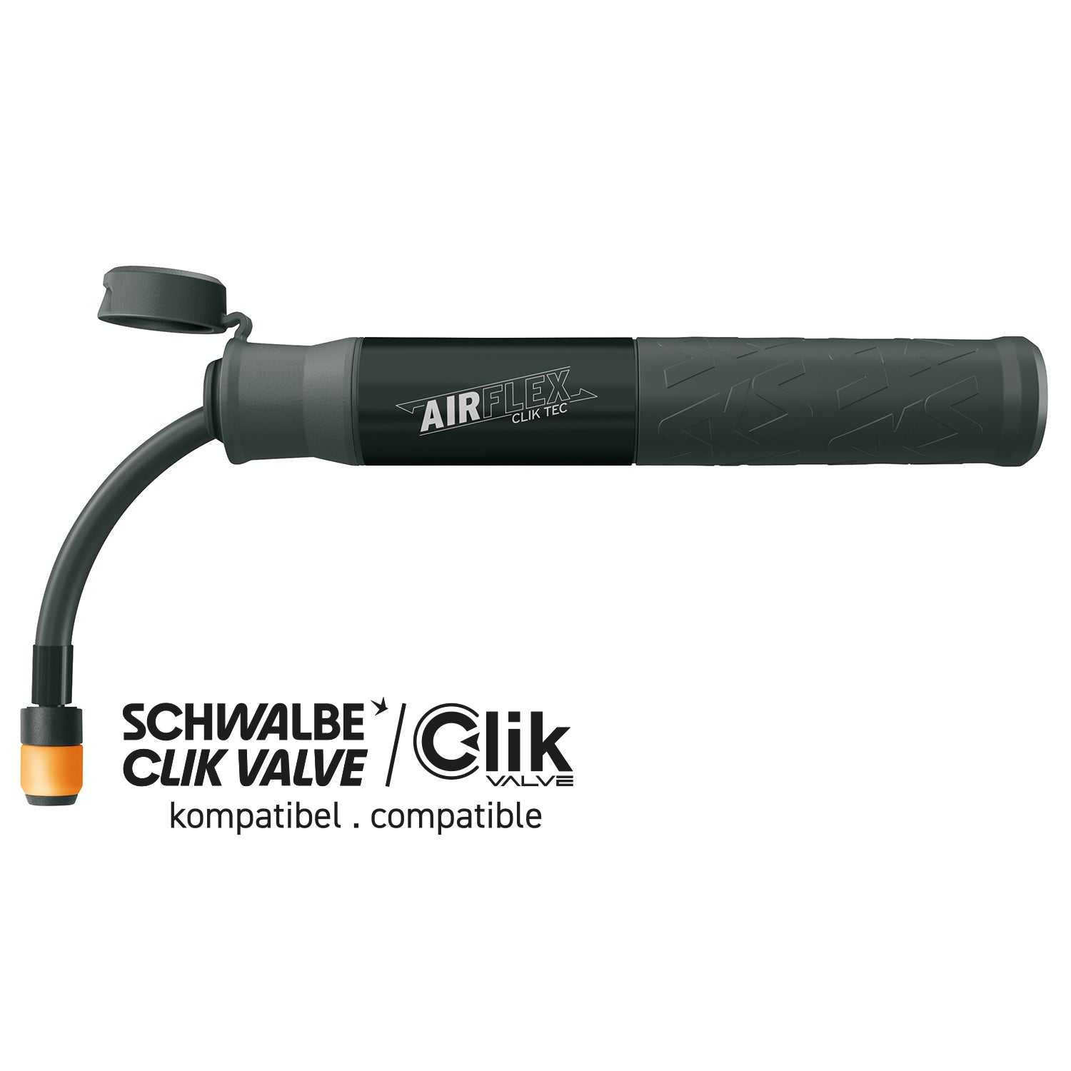 SKS Germany AIRFLEX EXPLORER - CLIK TEC Minipumpe Black