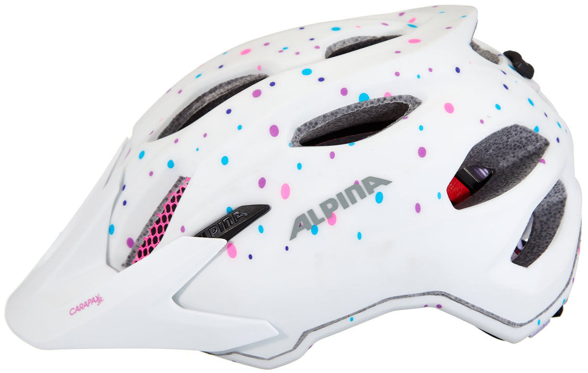Alpina Carapax Helm Jugend weiß/bunt