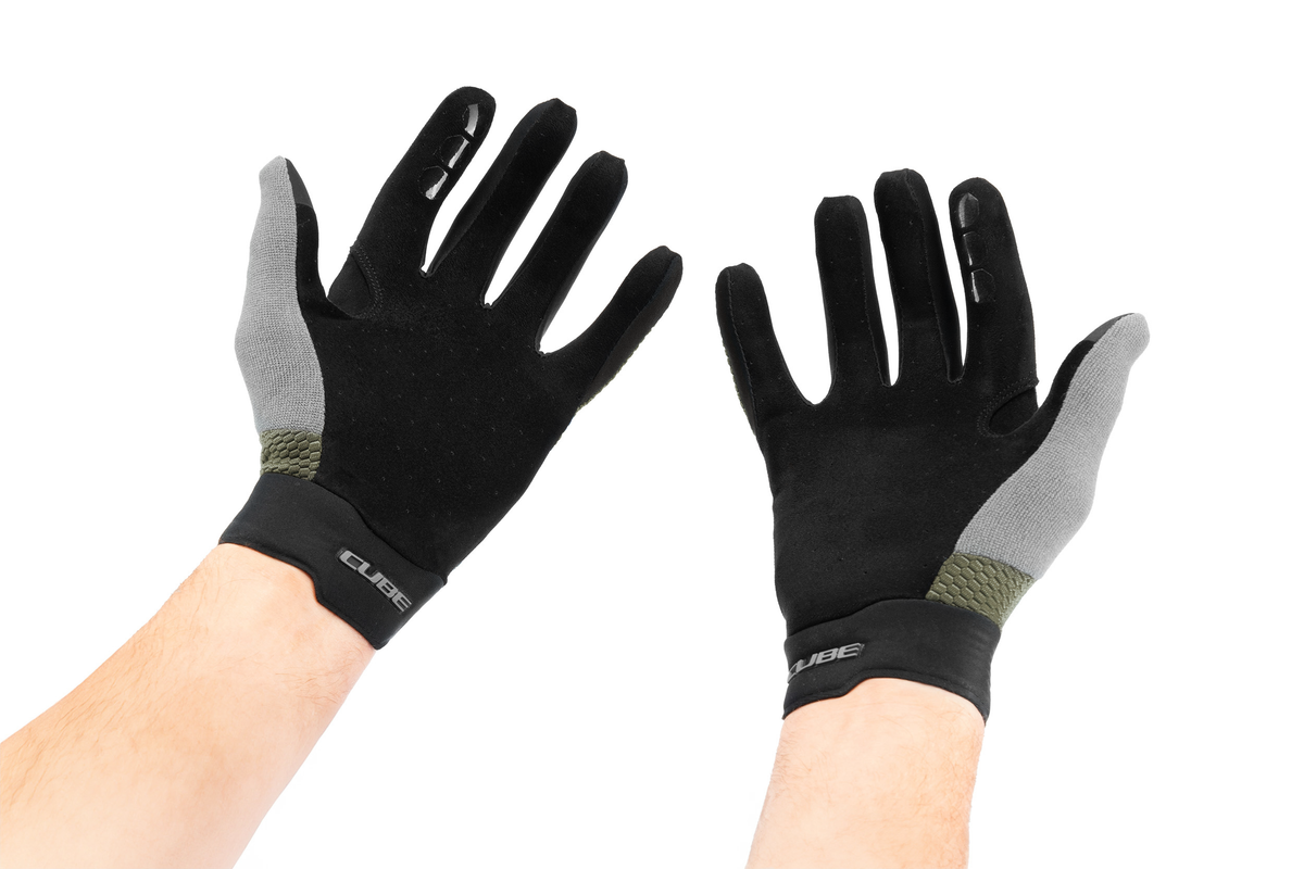 Cube Handschuhe Gravity langfinger TM olive´n´grey