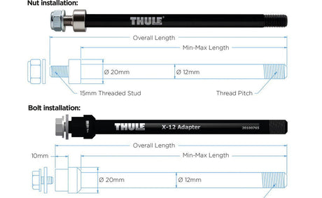Thule Thru Axle Adapter für Maxle 209mm