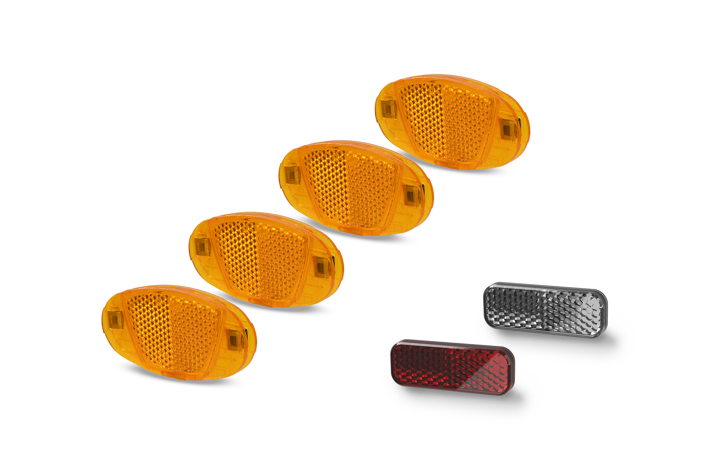 ACID Reflektorset für Lenker / Sattelstütze